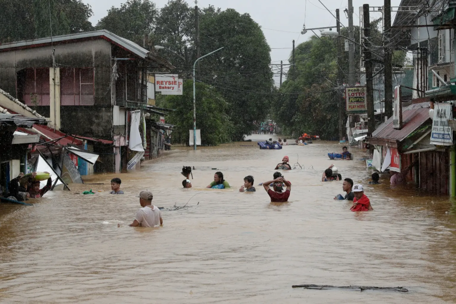 Volunteers helping victims
